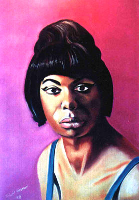 painting of Nina Simone