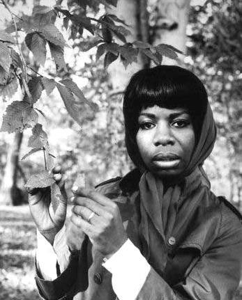 Nina Simone in the garden