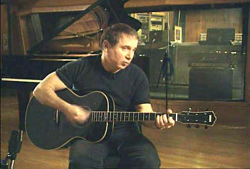 Paul Simon in the studio