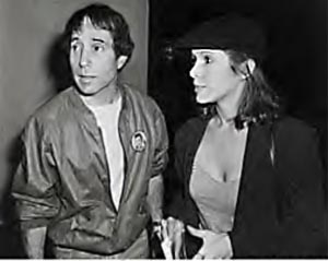 Carrie Fisher and Paul Simon - 1980 image