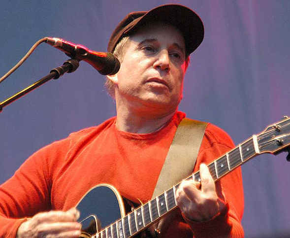 Paul Simon on stage