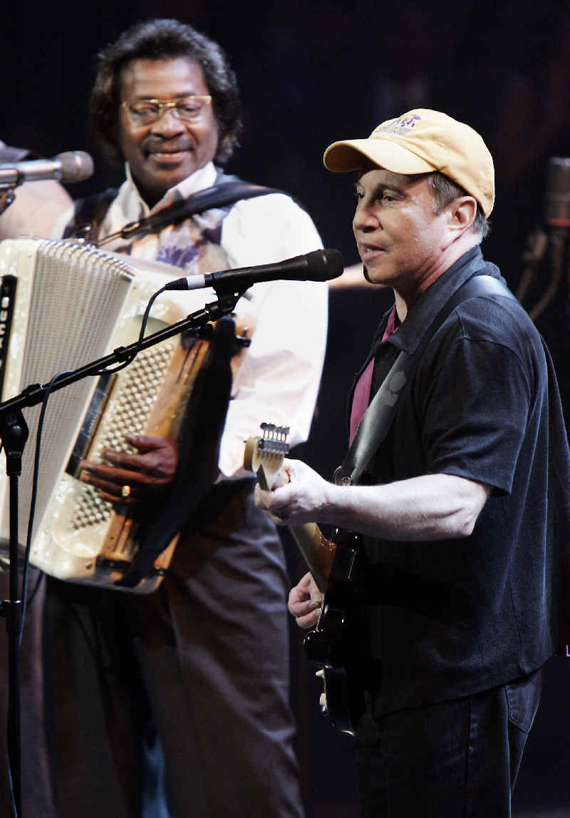 Paul Simon and Buckwheat Zydeco at Katrina relief benefit concert