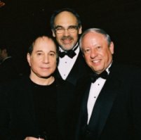 Paul Simon, Irwin Redlener, Raymond Gilmartin photo