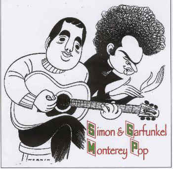 Simon and Garfunkel Monterey Pop caricature