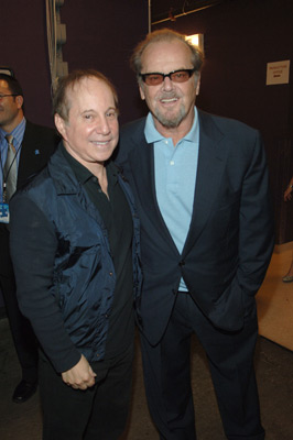 Paul Simon and Jack Nicholson photo