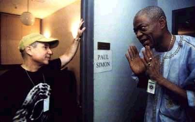 Paul Simon backstage