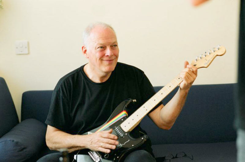 smiling mature David Gilmour