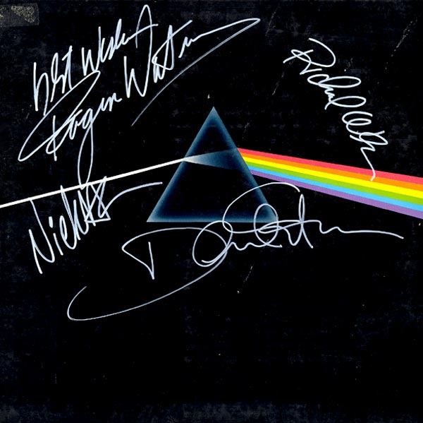 auotgraphed Dark Side of the Moon picture
