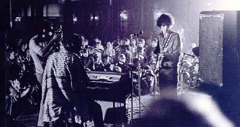 young Pink Floyd on stage