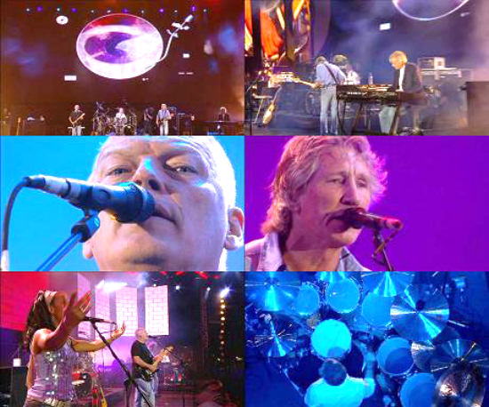 Pink Floyd concert collage