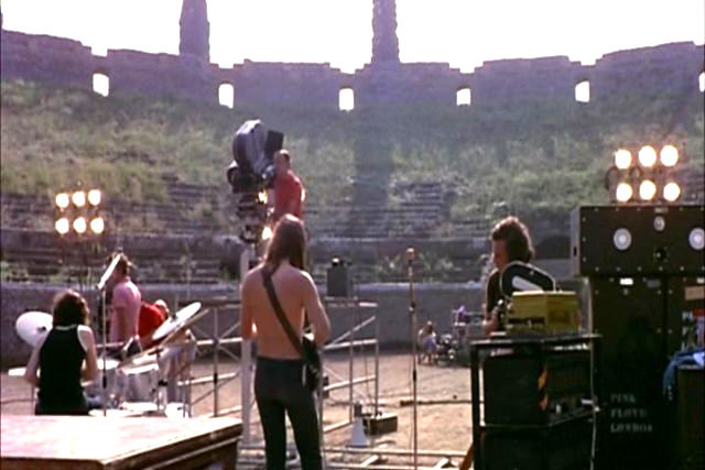Pink Floyd rehearsal in Pompeii
