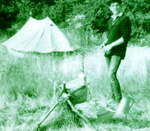 young 13 year old Syd Barrett at Boy Scout camp