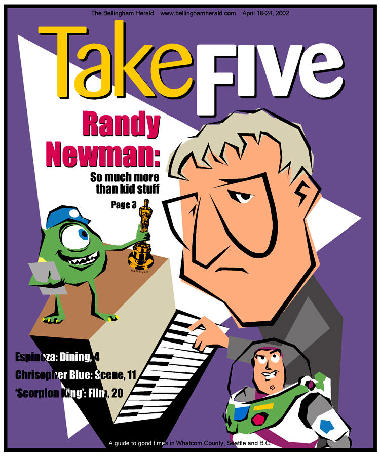 Randy Newman caricature 