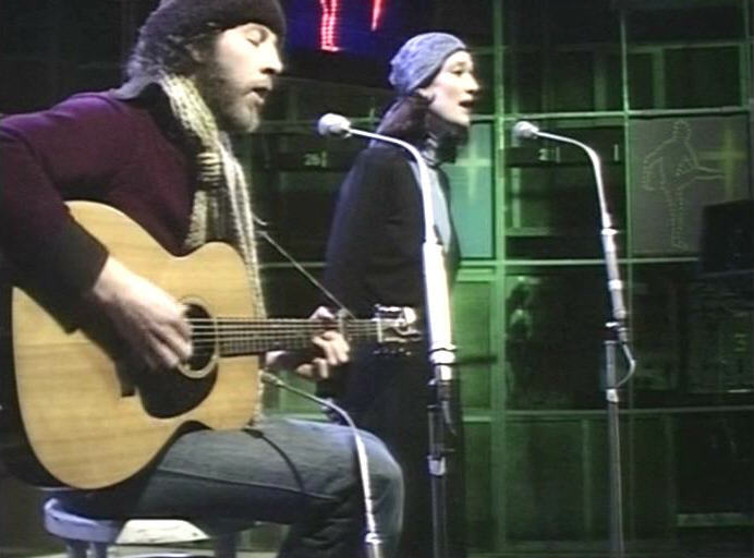 Richard and Linda Thompson on stage