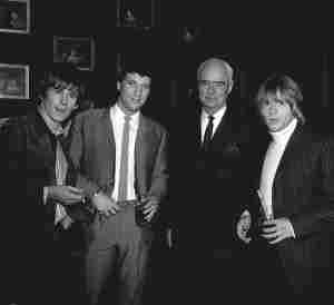 1964 picture of Keith Richards, Tom Jones, and Charlie Watts