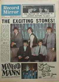 Record Mirror with Rolling Stones cover, January 18, 1964
