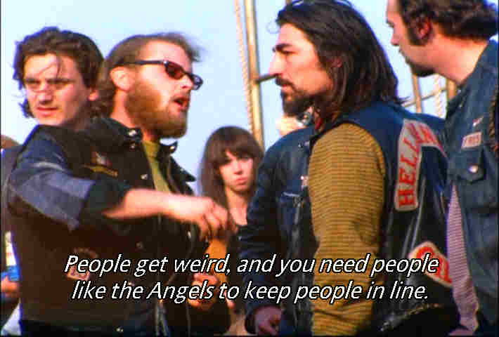Hell's Angels Jefferson Airplane 1969 Altamont photo