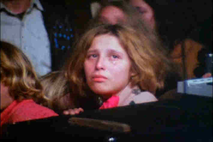 Sad Rolling Stones fan at Altamont, 1969