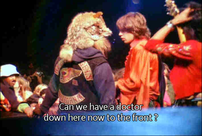 Mick Jagger at Altamont photo