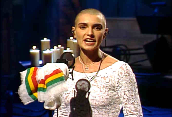 Sinead O'Connor looks disgusted
