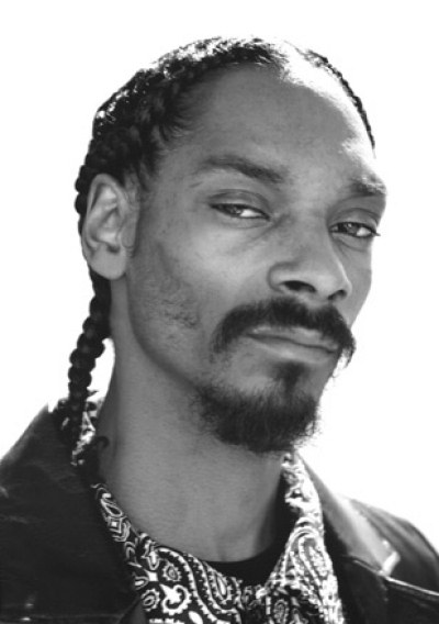 black and white Snoop Dogg picture