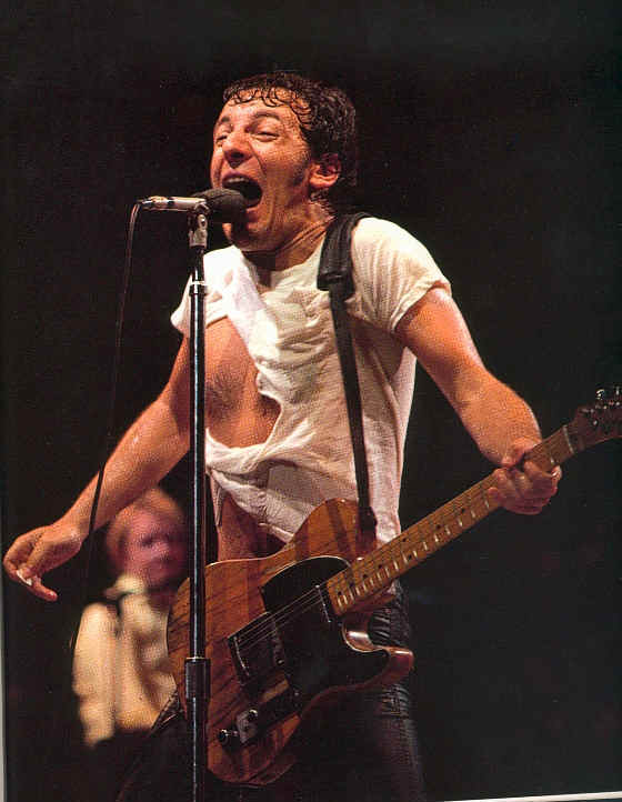 Bruce Springsteen pouring out his heart
