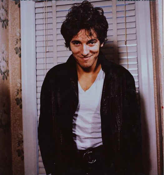smiling young Bruce Springsteen