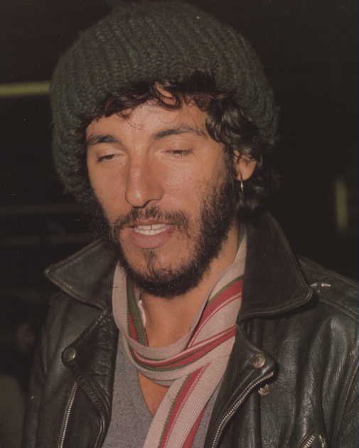 Bruce Springsteen in a leather jacket