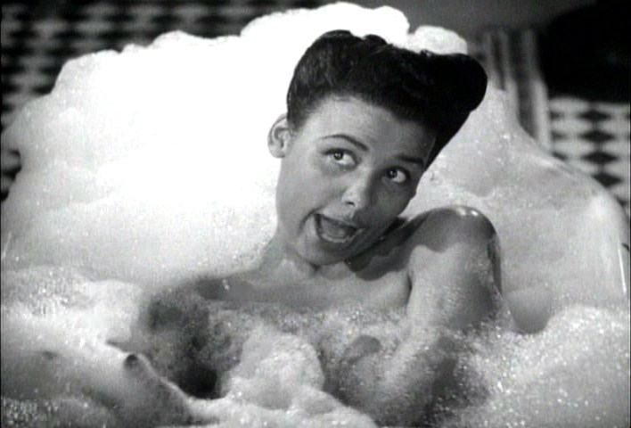 Naked Lena Horne, clothed only in luxurious bubbles