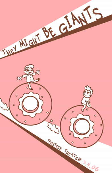 pink concert poster for They Might Be Giants