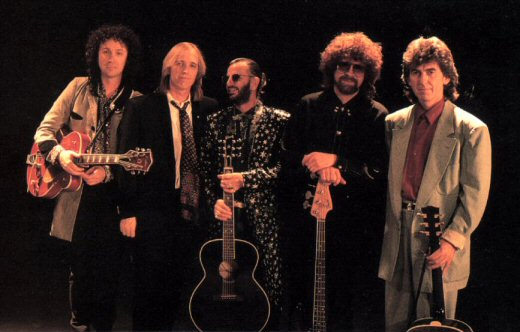Mike Campbell, Tom Petty, Ringo Starr, Jeff Lynne, George Harrison photo