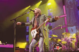 Tom Petty leads the crowd