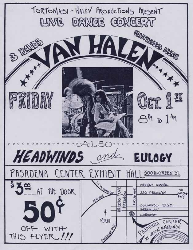 Van Halen concert poster