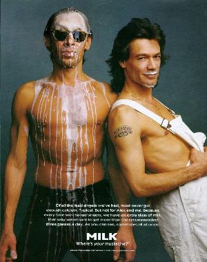 Van Halen got milk ad