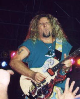 Sammy Hagar playing guitar