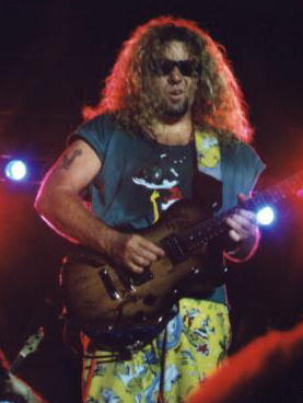 Sammy Hagar plays guitar