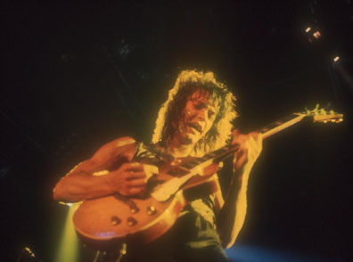 Eddie Van Halen playing guitar