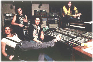 Van Halen look serious in the studio