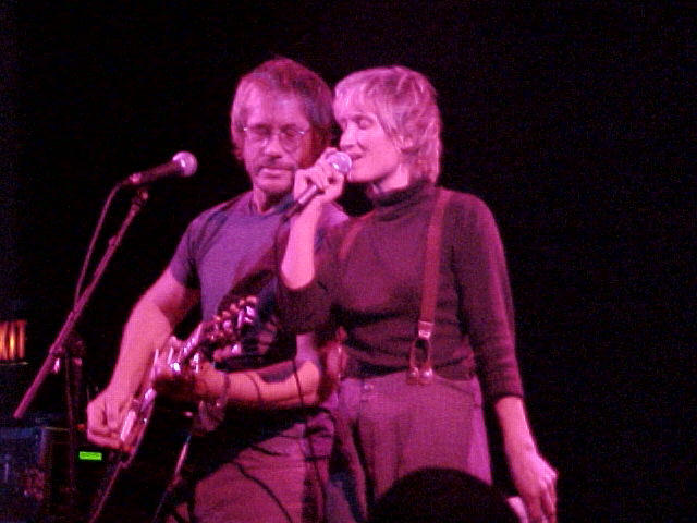 Jill Sobule and Warren Zevon on stage