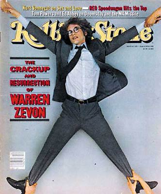 Warren Zevon on the cover of Rolling Stone magazine, 1981 image