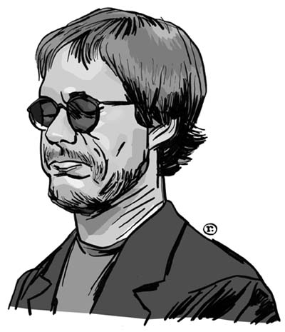 Warren Zevon caricature