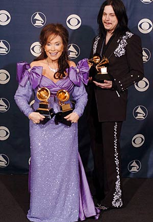 Grammy award winning Loretta Lynn and Jack White
