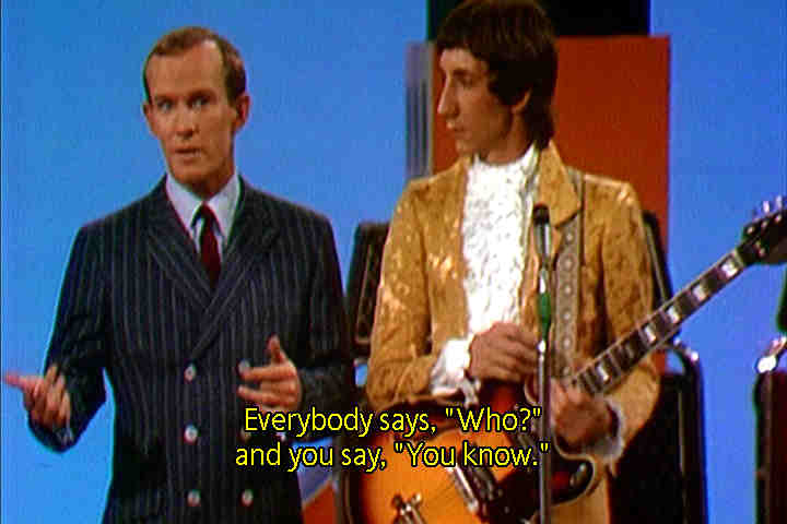 Tommy Smothers and Pete Townshend
