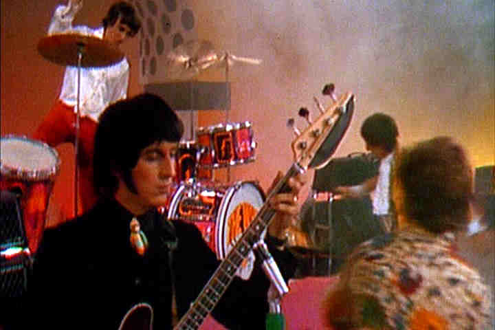 The Who smashing instruments, 1967 tv image