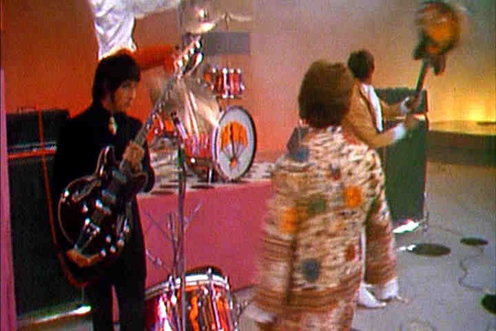 The Who smashing instruments, 1967 tv image