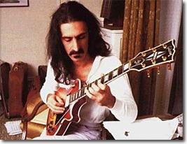 Frank Zappa playing guitar