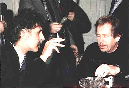 Vaclav Havel and Frank Zappa photo