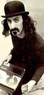 Frank Zappa in a bowler hat