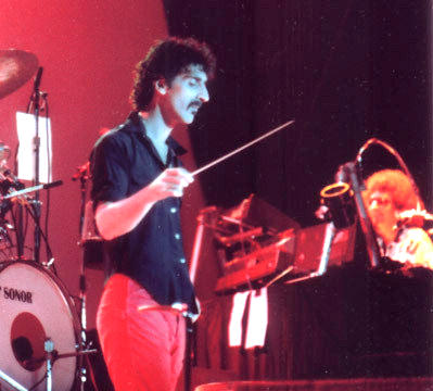 Frank Zappa conducting his band in Albuquerque, New Mexico - 1980 photo