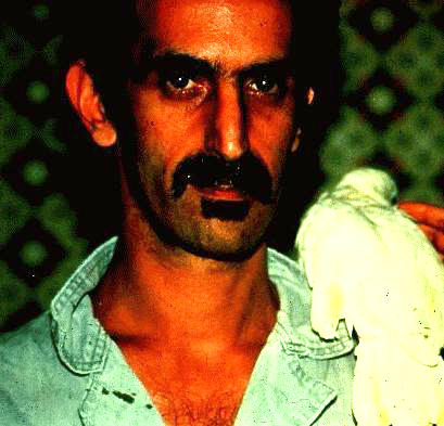 Frank Zappa and a parrot
